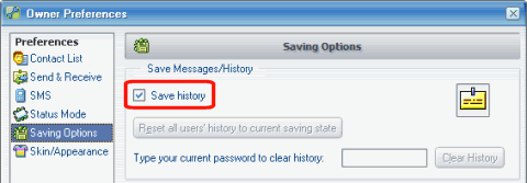ICQ Save History