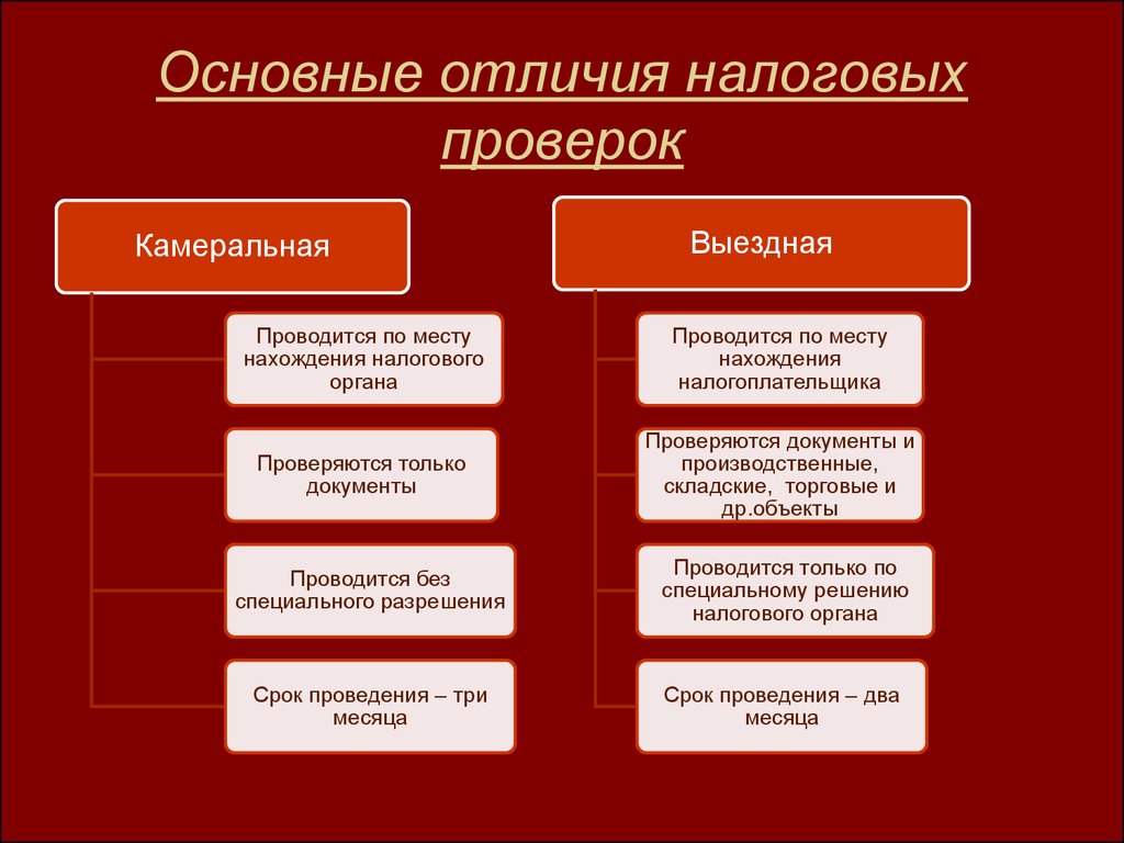 Камеральная налоговая проверка презентация