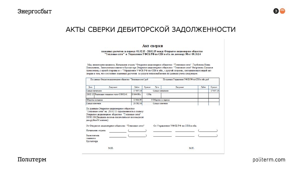 Письмо об оплате задолженности по акту сверки образец