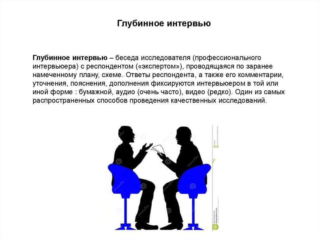 Образец интервью с человеком