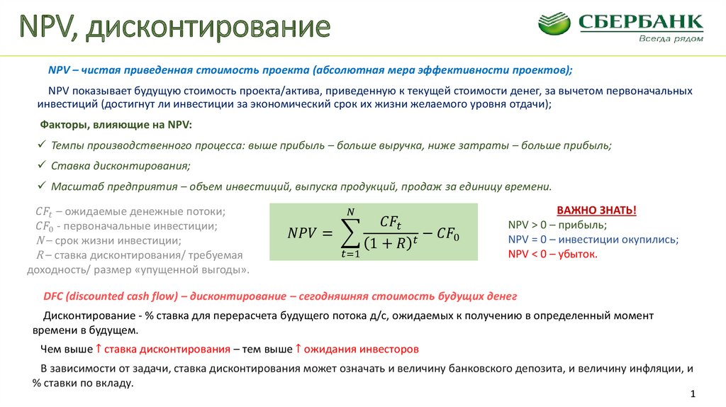 Nvp проекта калькулятор