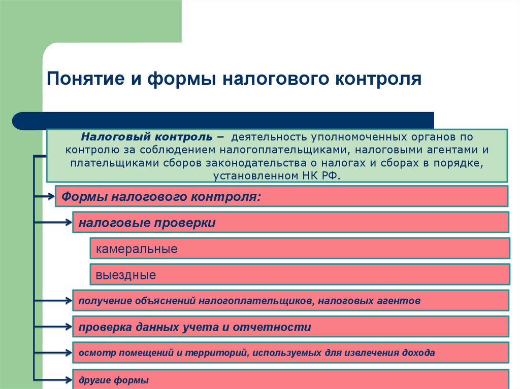 Виды налоговых проверок