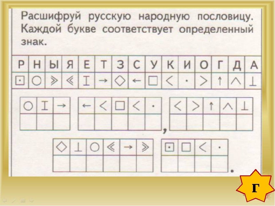 Асырк зашифровала слова и изобразила их в виде схем разгадай слова скажи их устно