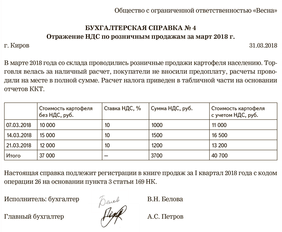 Образец бухгалтерской справки по исправлению ошибок в заработной плате