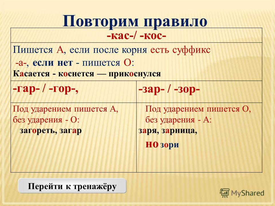 Гор гар кос кас зар зор правило. КАС кос. Правописание корней КАС кос. КАС кос чередование правило. Чередование корней КАС кос.