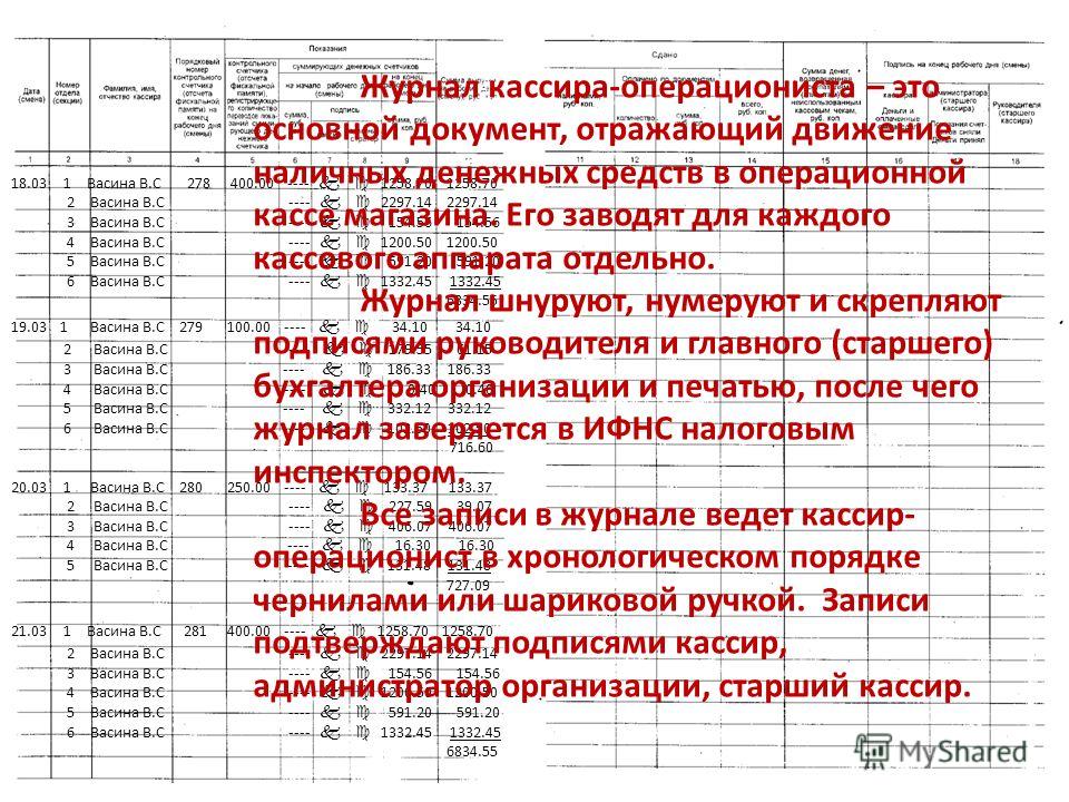 Исправление в журналах регистрации