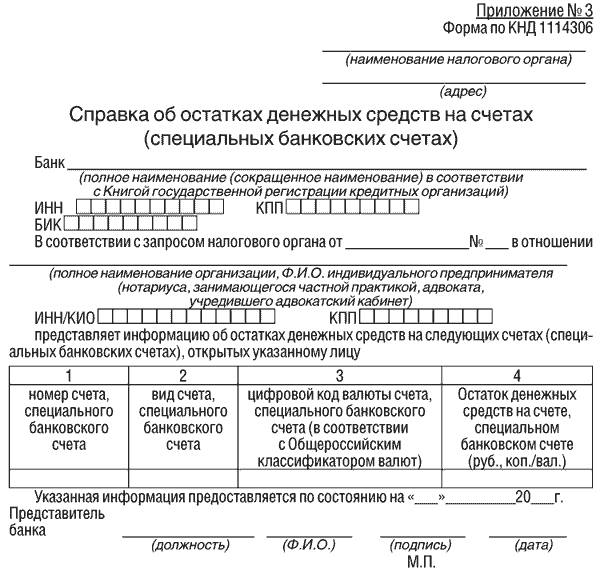 Заявление в налоговую о наличии расчетных счетов образец