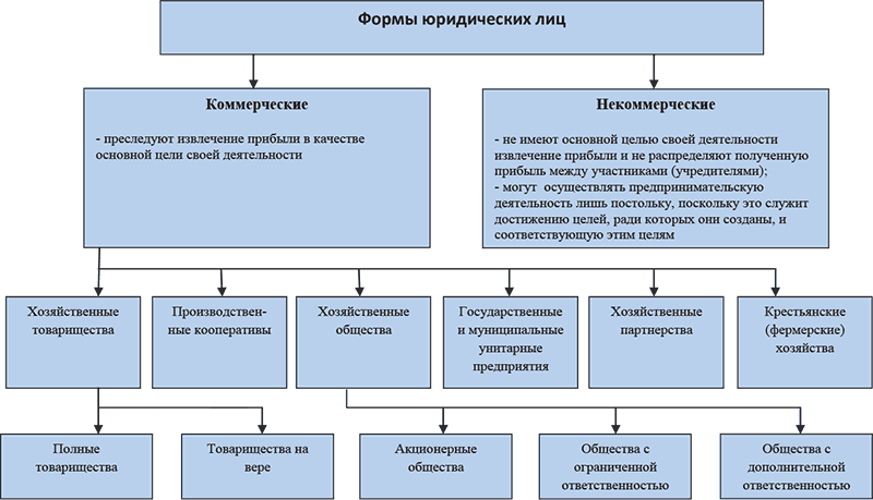 Юридические лица схема