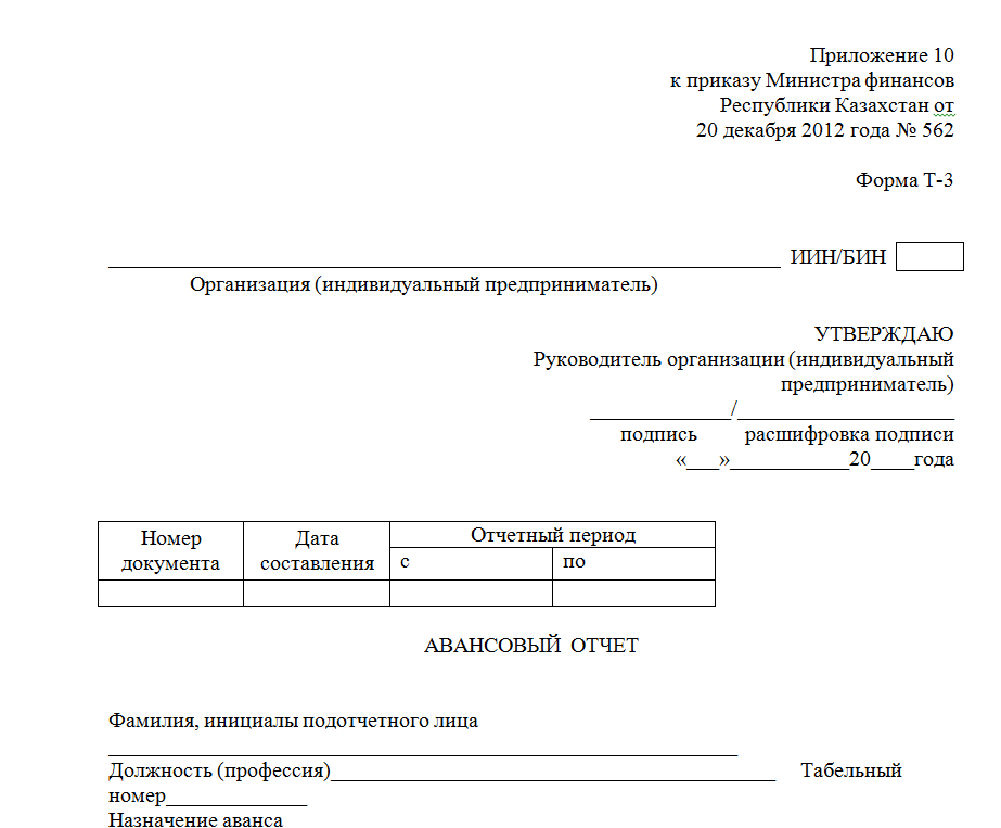 Унифицированные формы приказов