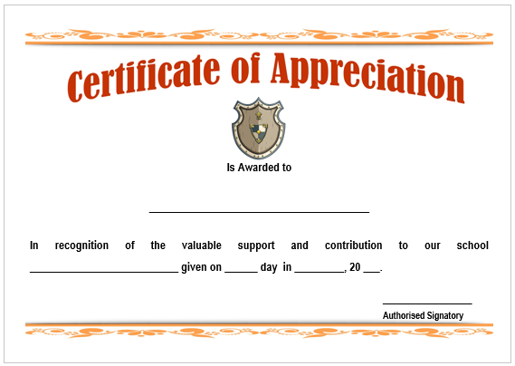 Teacher of the Month Certificate Template