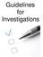 Guidelines for Investigations