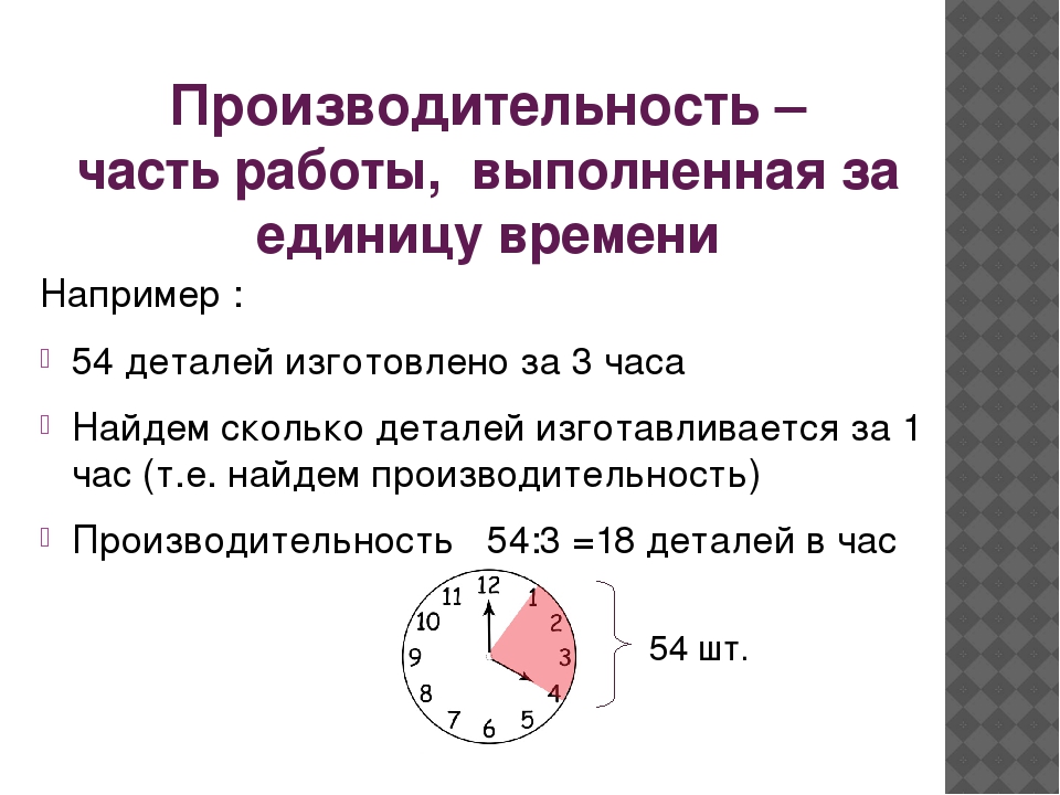 Время работы 4. Формула производительности труда в математике. Производительность труда в задачах по математике. Задачи на производительность формулы. Задачи на работу производительность время.