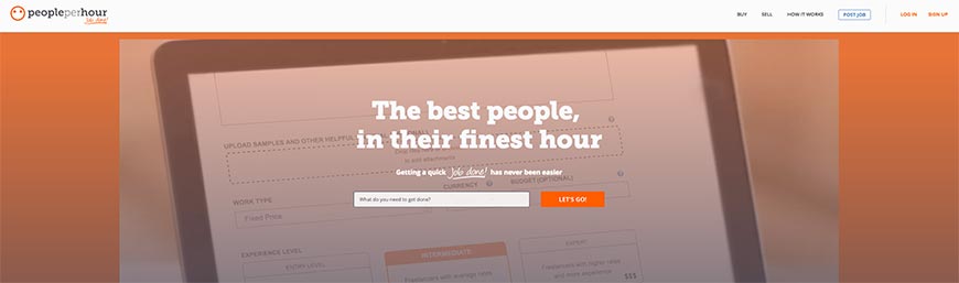 people per hour freelance website