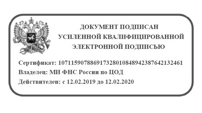 Как выглядит электронная подпись в налоговой для физических лиц образец