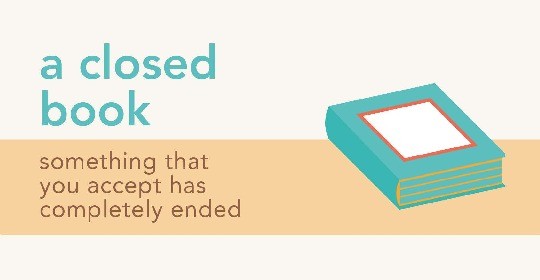 Idioms about books - a closed book