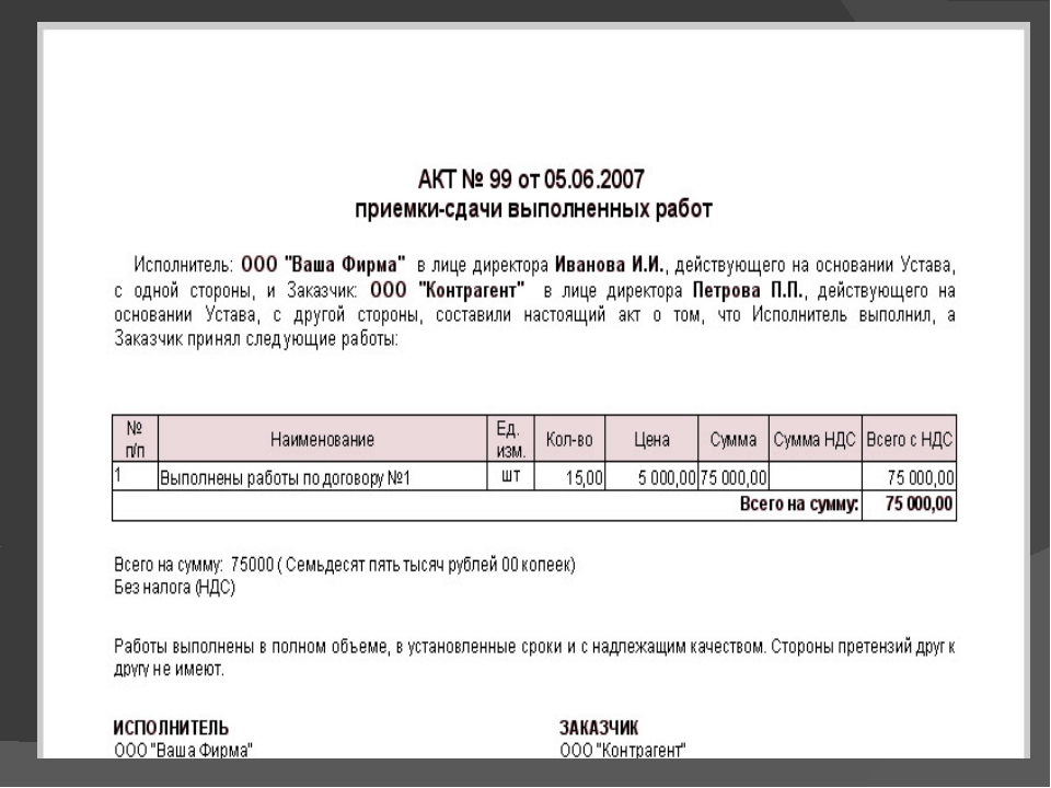 Акт выполненных работ услуг. Акт оказанных услуг без НДС образец. Образец заполнения акта выполненных услуг с НДС. Акт о сдачи-приемки выполненных работ для ИП без НДС. Как выглядит акт выполненных работ без НДС.