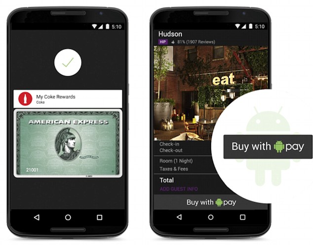 Android Pay will store a user