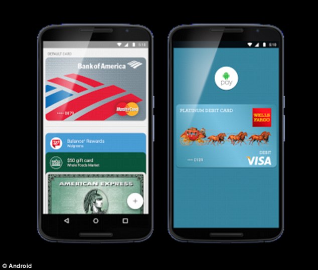 The service allows Android owners to load their cards onto their phone