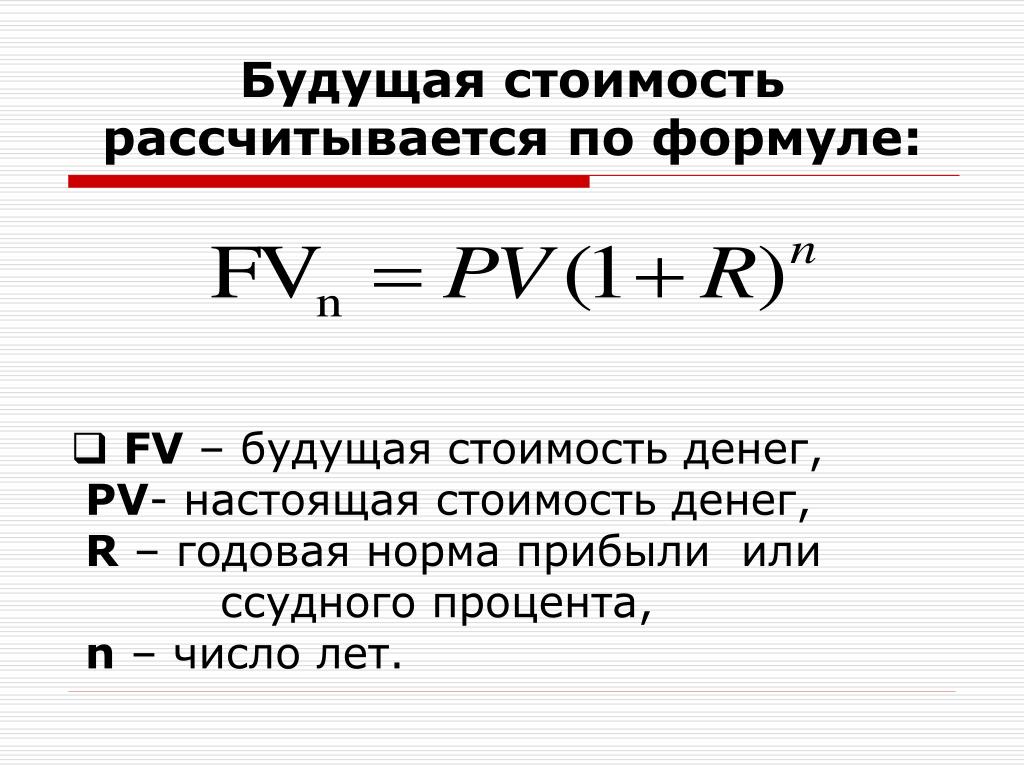 Расчет будущей стоимости по схеме простых процентов