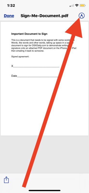 How to sign documents from Mail app on iOS 
