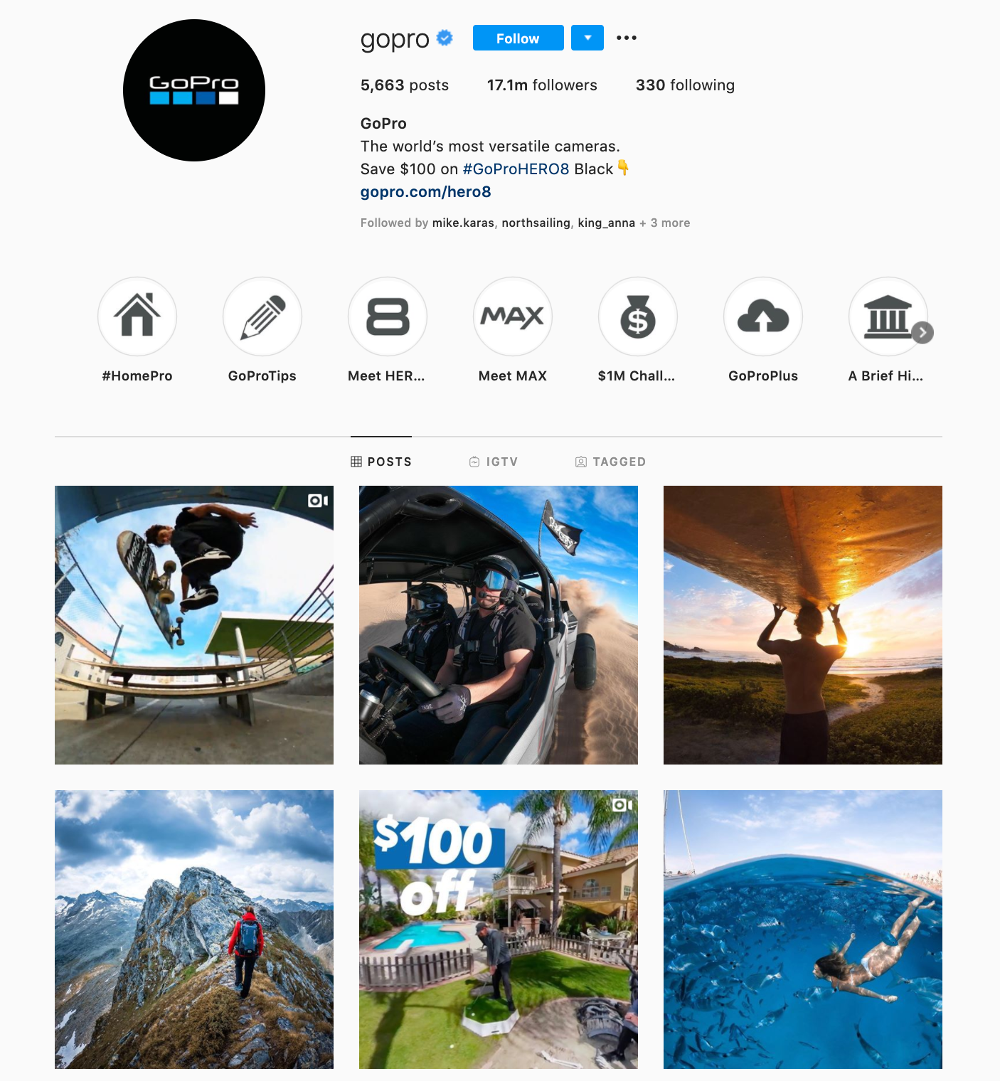 GoPro on Instagram