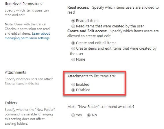 attach documents in a SharePoint list