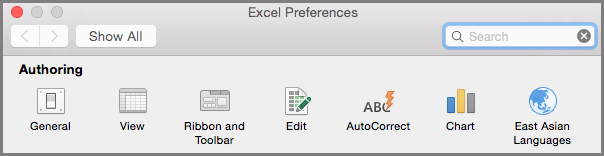 Office2016 for Mac Ribbon Toolbar Preferences