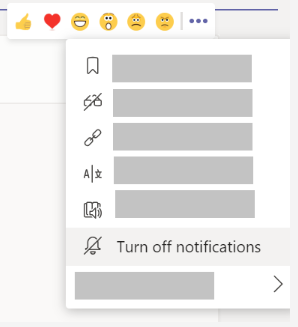 Image of setting to turn off notifications for channel conversations