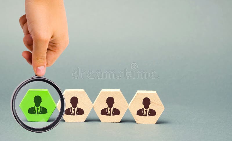 Talented worker. Human resources. Working staff management. The dismissal of an employee. Hiring. Recruiting. Headhunting. Talent. Choose. Select. Hire/ Team royalty free stock images