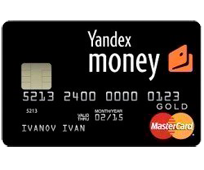 Платежная карта Яндекс Деньги