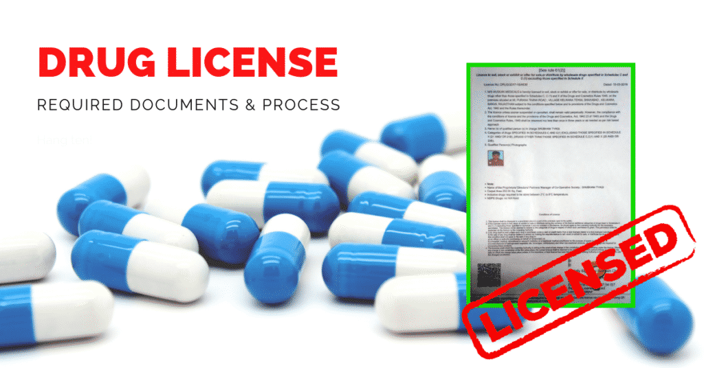 wholesale drug license, retail drug license