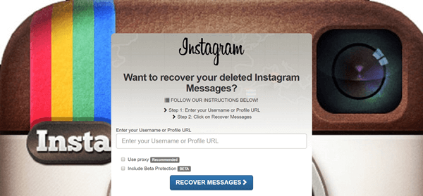 recover deleted instagram messages online