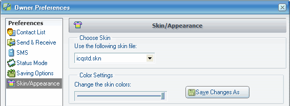Change the skin colors