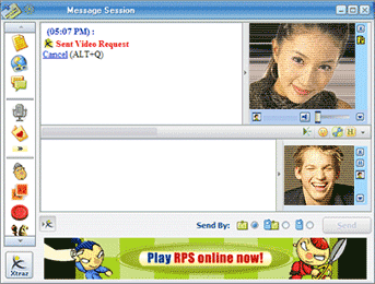 ICQ Video Chat Session Start