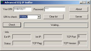 Advanced ICQ IP Sniffer